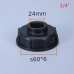 Крышка для еврокуба с внутренней резьбой 60 мм X 1/2"; 3/4"; 1" (MVIBGFF025T)